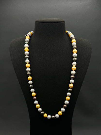 26" South Sea Sunrise Sunset Pearl Necklace | AAAAA Excellent Grade | No Clasp