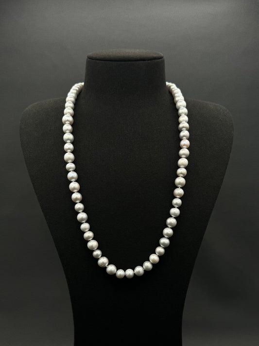 24" South Sea Silver Pearl Necklace | A Fair Grade | No Clasp