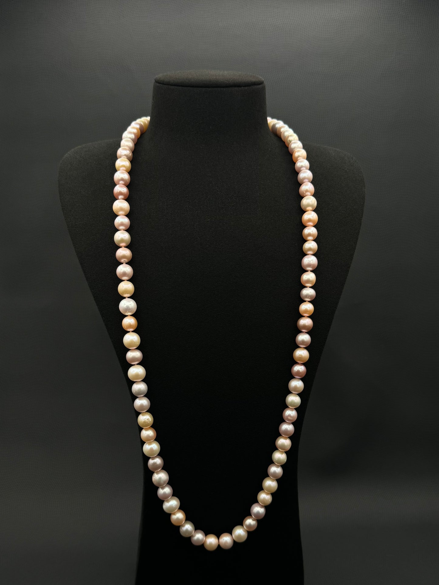 30.5" South Sea Mixed Soft Blush Pearl Necklace | AA Acceptable Grade | No Clasp