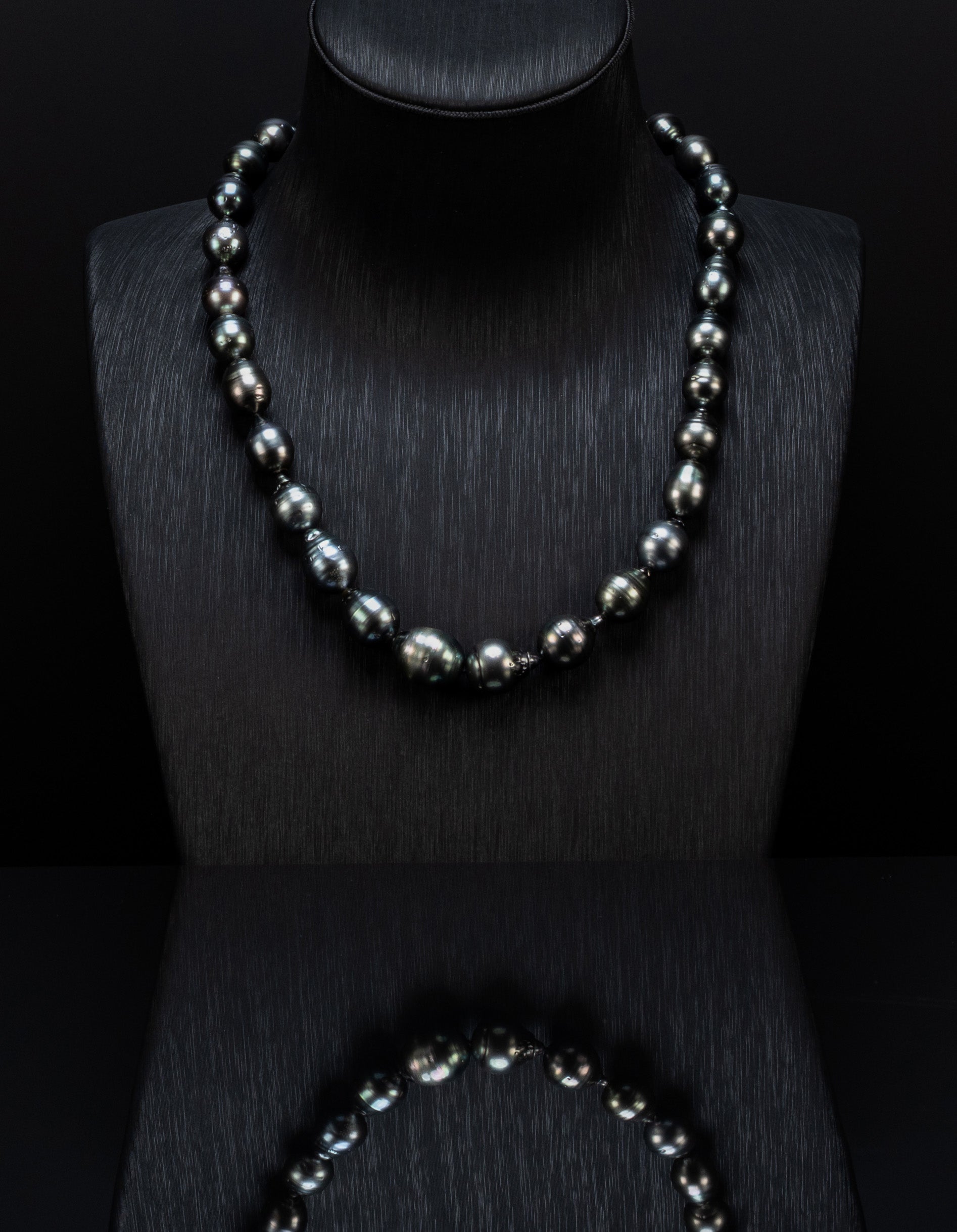 Black Tahitian Baroque Pearl Necklace