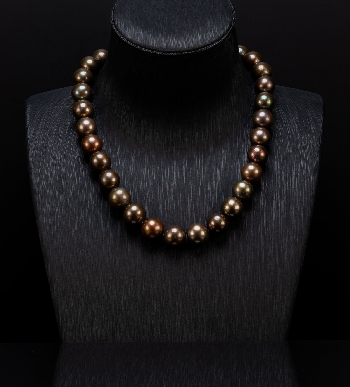 Erita Chocolate Tahitian Pearl Necklace [cnT122]