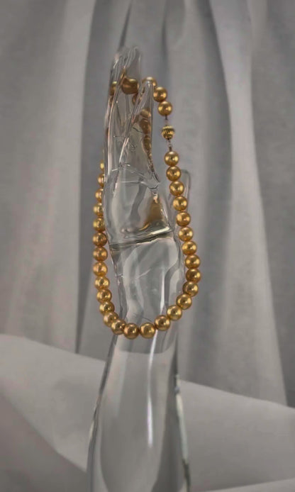16" South Sea Deep-Gold Pearl Necklace | AAAAA Grade | 14K Clasp