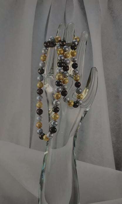 26" South Sea Sunrise-Sunset Pearl Necklace | AAAAA Grade | *No Clasp