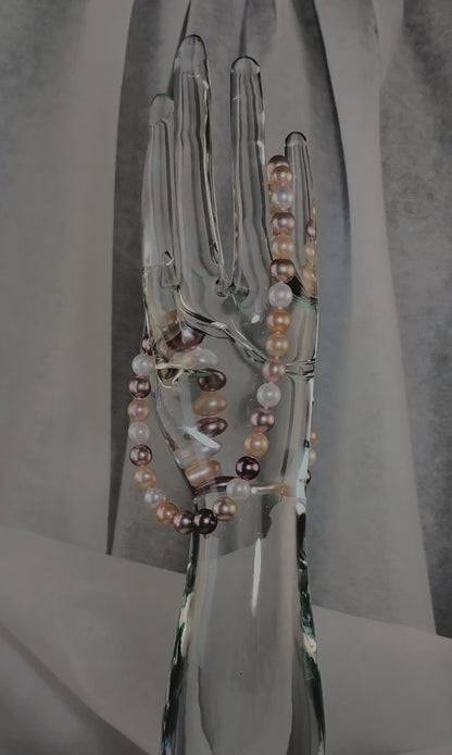 20" South Sea Mixed-Pink Pearl Necklace | AAAAA Grade | 14K Clasp