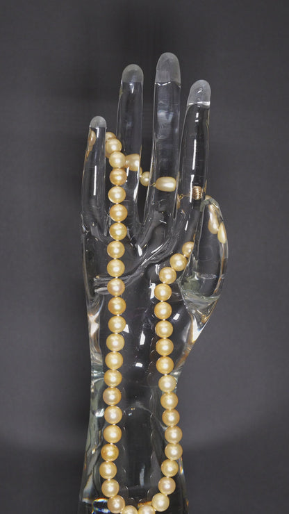 20" South Sea Golden Pearl Necklace | AAA Grade | 14K Clasp [cn054]