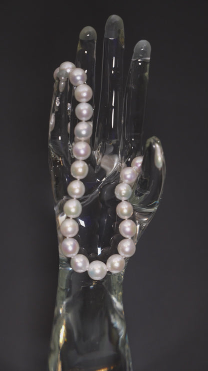 16"South Sea Baroque White Necklace | TOP Grade | 14K [cn096]