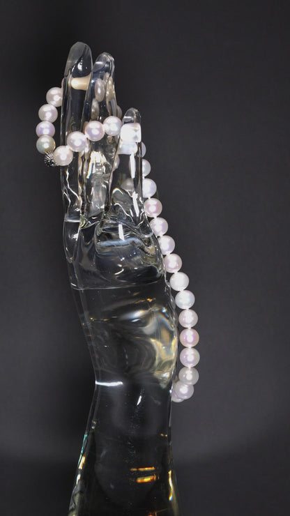 17.5" South Sea White Pearl Necklace | AAAAA Grade | 14K (white-gold) Clasp [cn012]