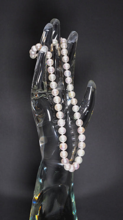 16" AAAAA South Sea White Pearl Necklace | AAAAA Grade | 14K (yellow-gold) Clasp [cn068]