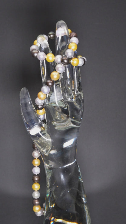 26" South Sea Sunrise-Sunset Pearl Necklace | AAAAA Grade | *No Clasp [cn051]