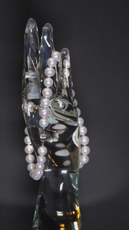 20" South Sea White Pearl Necklace | AAAA Grade | 14K (white-gold) Clasp [cn008]