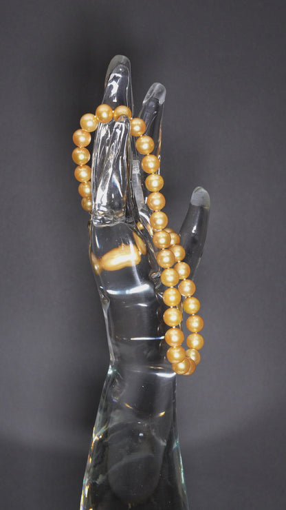 16" South Sea Deep-Gold Pearl Necklace | AAAAA Grade | 14K Clasp [cn073]