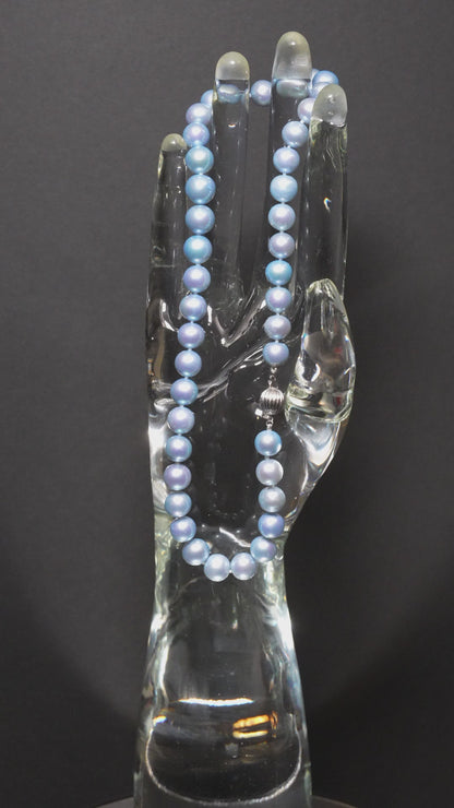16" South Sea Sky Blue Pearl Necklace | AAAAA Grade | 14K Clasp [cn090]
