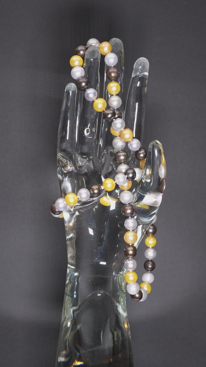 26" South Sea Sunrise-Sunset Pearl Necklace | AAAAA Grade | *No Clasp [cn051]