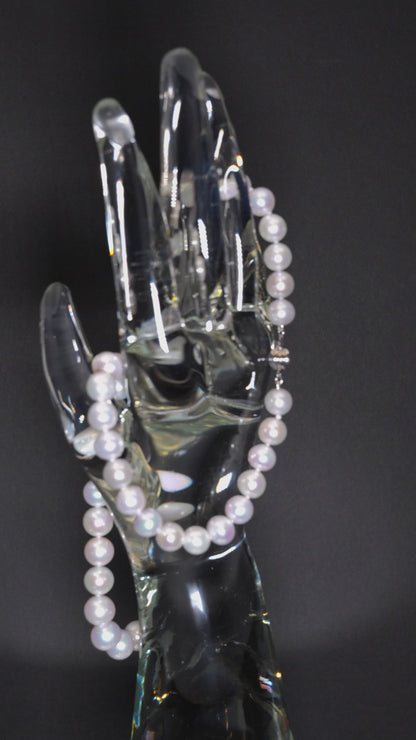 21.5" South Sea White Pearl Necklace | AAAAA Grade | 14K (white-gold) Clasp [cn007]